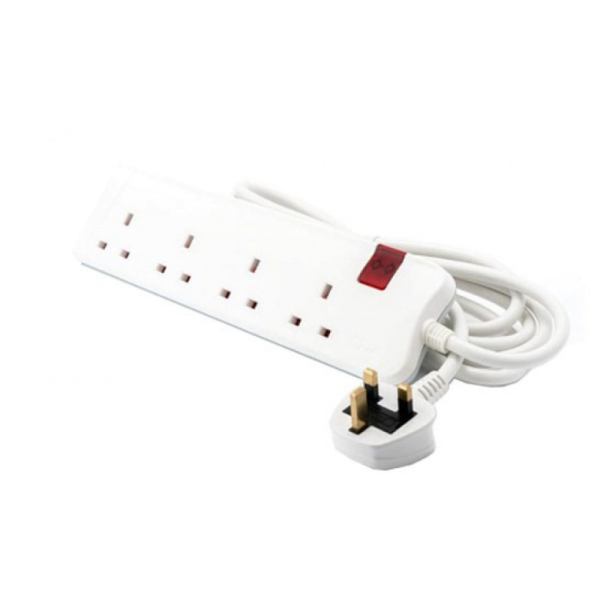 Legrand Power Extention Cord 4 Ways 3m -White Legrand Power Extention Cord 4 Ways 3m -White