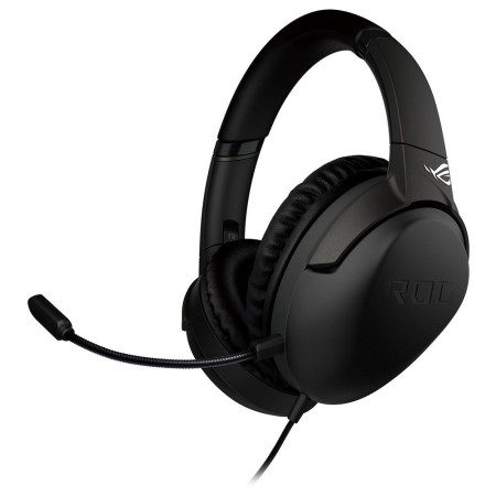 سماعة ألعاب سلكية ASUS ROG Strix Go Core 3.5، خفيفة الوزن بوزن 252 جم، ميكروفون قابل للفصل مع عزل للضوضاء، دعم الصوت المحيطي الافتراضي 7.1- اسود