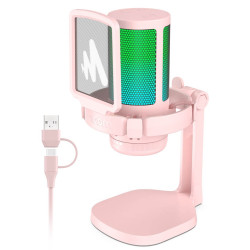 ماونو DM20 مايك احترافي عازل للضجيج -  وردي