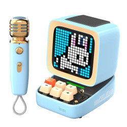 Divoom Ditoo-Mic Mini Karaoke Machine Pixel Art Bluetooth Speaker - Blue Divoom Ditoo-Mic Mini Karaoke Machine Pixel Art Bluetooth Speaker - Blue