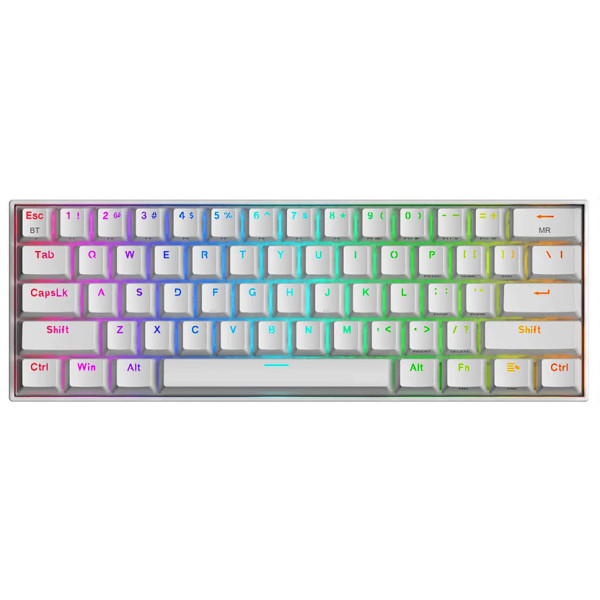 REDRAGON K530 DRACONIC Pro RGB 60% MECHANICHAL WIRELESS GAMING KEYBOARD - WHITE - ريد دراقون دراجونيك برو كيبورد العاب لاسلكي - أبيض REDRAGON K530 DRACONIC Pro RGB 60% MECHANICHAL WIRELESS GAMING KEYBOARD - WHITE - ريد دراقون دراجونيك برو كيبورد العاب لاسلكي - أبيض