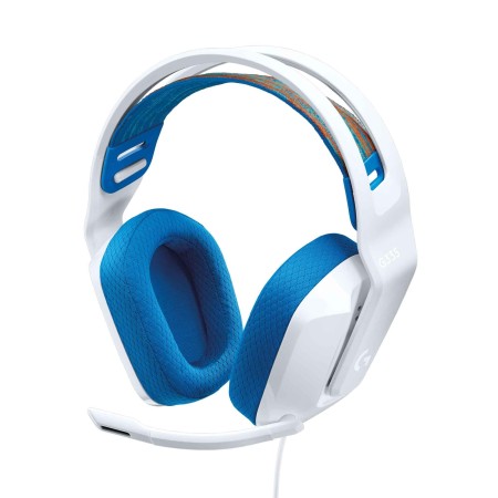 سماعة ألعاب سلكية Logitech G335، ميكروفون قابل للطي مع نمط التقاط صوت كارديويد، وسائد أذن ناعمة من الذاكرة، عجلة تحكم مدمجة للتحكم في الصوت سماعة ألعاب سلكية Logitech G335، ميكروفون قابل للطي مع نمط التقاط صوت كارديويد، وسائد أذن ناعمة من الذاكرة، عجلة تحكم مدمجة للتحكم في الصوت