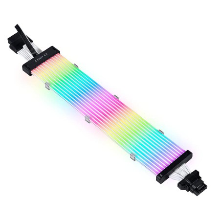 LIAN LI STRIMER PLUS V2 12+4-Pin To 12+4-Pin 12 Light Guides 162 LEDs Extension 320mm RGB Cable - VGA LIAN LI STRIMER PLUS V2 12+4-Pin To 12+4-Pin 12 Light Guides 162 LEDs Extension 320mm RGB Cable - VGA
