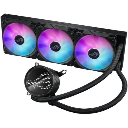 ASUS ROG Ryuo III 360 ARGB AIO liquid CPU cooler, Triple 120mm ARGB fans, AniMe Matrix display, Aura Sync RGB, support Intel and AMD sockets - Black