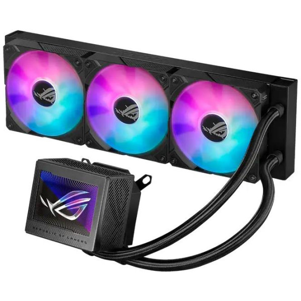 أسوس ار او جي ريوجين 3 360 مبرد مائي للكمبيوتر بشاشة Lcd - أسود أسوس ار او جي ريوجين 3 360 مبرد مائي للكمبيوتر بشاشة Lcd - أسود
