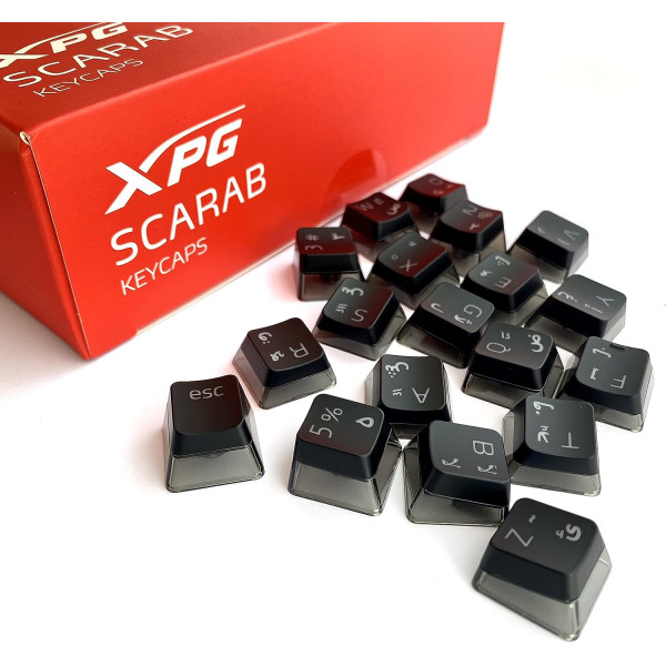 XPG Scarab 104-Bkcme Scarab Key Caps - (Ar-En) XPG Scarab 104-Bkcme Scarab Key Caps - (Ar-En)
