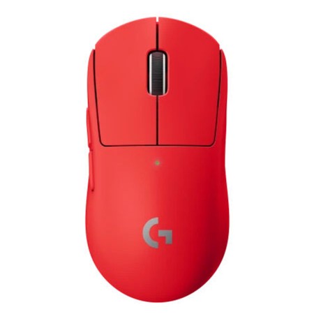 ماوس الألعاب اللاسلكي Logitech G Pro X Superlight، مستشعر بصري HERO 25K بدقة تصل إلى 25,600 DPI، وزن أقل من 63 جرامًا، 5 أزرار قابلة للبرمجة – أحمر
