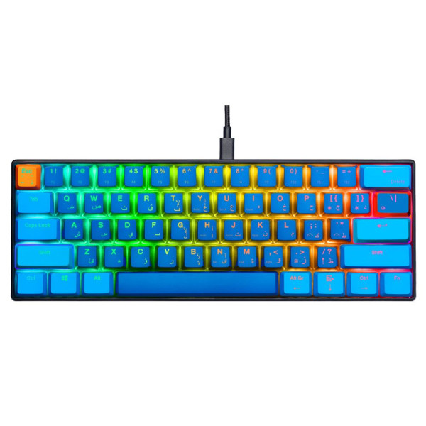 Gamertek Gk60 Mini Mechanical Keyboard Linar Red Switch – Jazz/Blue Gamertek Gk60 Mini Mechanical Keyboard Linar Red Switch – Jazz/Blue