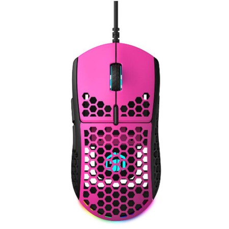 فأرة العاب سلكي احترافي Gamertek GM16 Ultralight Precision، وزن فائق الخفة 62 غ، مفاتيح Kailh GM 8.0 للأزرار الرئيسية – وردي فأرة العاب سلكي احترافي Gamertek GM16 Ultralight Precision، وزن فائق الخفة 62 غ، مفاتيح Kailh GM 8.0 للأزرار الرئيسية – وردي