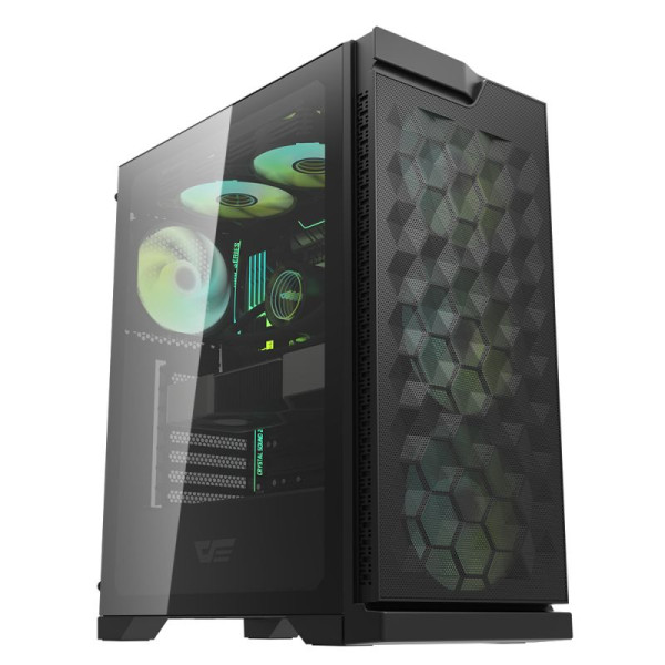 Darkflash DK361 ATX Mid Tower Case 4x ARGB Fan - Black Darkflash DK361 ATX Mid Tower Case 4x ARGB Fan - Black