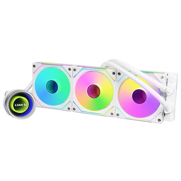 LIAN LI Galahad II Trinity SL-INF 360 ARGB Liquid Cooler 360mm (RGB) - White LIAN LI Galahad II Trinity SL-INF 360 ARGB Liquid Cooler 360mm (RGB) - White
