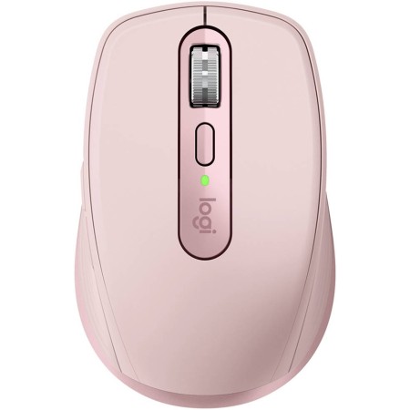 ماوس لاسلكي Logitech MX Anywhere 3، اتصال مزدوج (بلوتوث وUSB 2.4 GHz)، حساس Darkfield عالي الدقة، عجلة MagSpeed، عمر بطارية يصل إلى حوالي 70 يومً - وردي