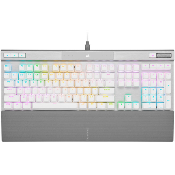 Corsair K70 Rgb Pro Mechanical Gaming Keyboard - Silver Switch - White Corsair K70 Rgb Pro Mechanical Gaming Keyboard - Silver Switch - White