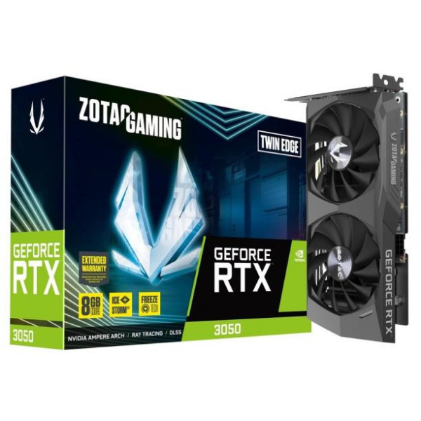 ZOTAC GAMING TWIN EDGE GEFORCE RTX 3050 8GB GDDR6 ZOTAC GAMING TWIN EDGE GEFORCE RTX 3050 8GB GDDR6