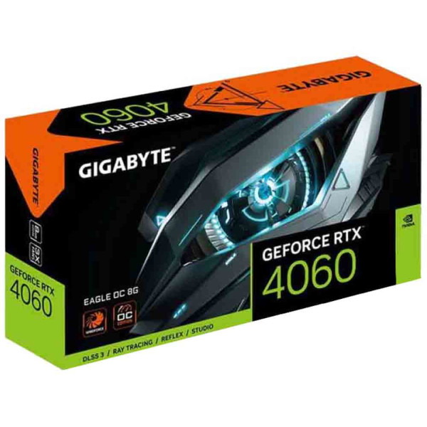 جيجابايت إيجل جيفورس RTX 4060 8GB GDDR6 اصدار 3 مرواح -  كرت شاشة