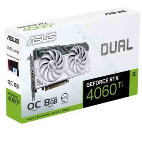 ASUS DUAL NVIDIA GeForce RTX 4060TI 8GB OC (2xFan) - WHITE ASUS DUAL NVIDIA GeForce RTX 4060TI 8GB OC (2xFan) - WHITE