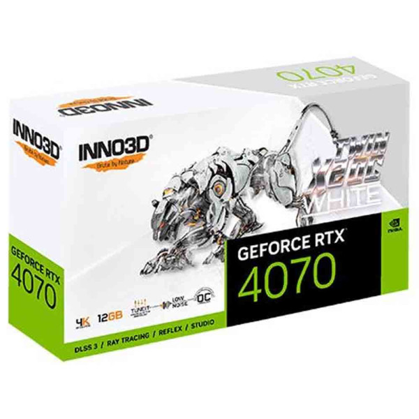 INNO3D TWIN X2 OC WHITE NV GEFORCE RTX 4070 12GB GAMING -GDDR6X INNO3D TWIN X2 OC WHITE NV GEFORCE RTX 4070 12GB GAMING -GDDR6X