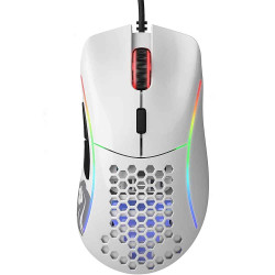 قلوريوس موديل -D  ماوس العاب سلكي - أبيض لامع