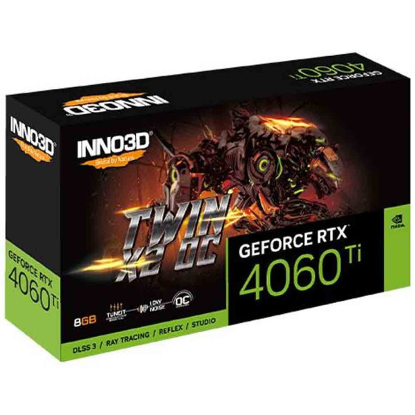 INNO3D Twin X2 OC GeForce RTX 4060Ti 8GB Gaming-GDDR6 INNO3D Twin X2 OC GeForce RTX 4060Ti 8GB Gaming-GDDR6