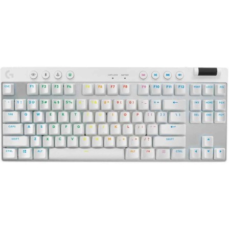 كيبورد ألعاب لاسلكي احترافي LOGITECH G PRO X TKL ميكانيكي – مفاتيح Brown Tactile، بدون لوحة أرقام (TKL)، لاسلكي LIGHTSPEED وبلوتوث – ابيض كيبورد ألعاب لاسلكي احترافي LOGITECH G PRO X TKL ميكانيكي – مفاتيح Brown Tactile، بدون لوحة أرقام (TKL)، لاسلكي LIGHTSPEED وبلوتوث – ابيض