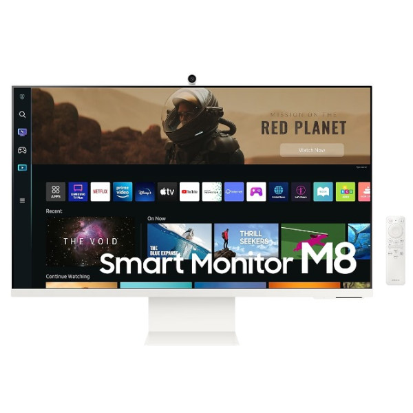 SAMSUNG 32 inch M8 Smart UHD 4K VA 60hz 4ms Type-C Speaker Webcam Bt White SAMSUNG 32 inch M8 Smart UHD 4K VA 60hz 4ms Type-C Speaker Webcam Bt White