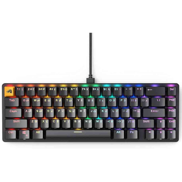 GLORIOUS GMMK 2 GAMING KEYBOARD - 65% ARABIC - BLACK GLORIOUS GMMK 2 GAMING KEYBOARD - 65% ARABIC - BLACK