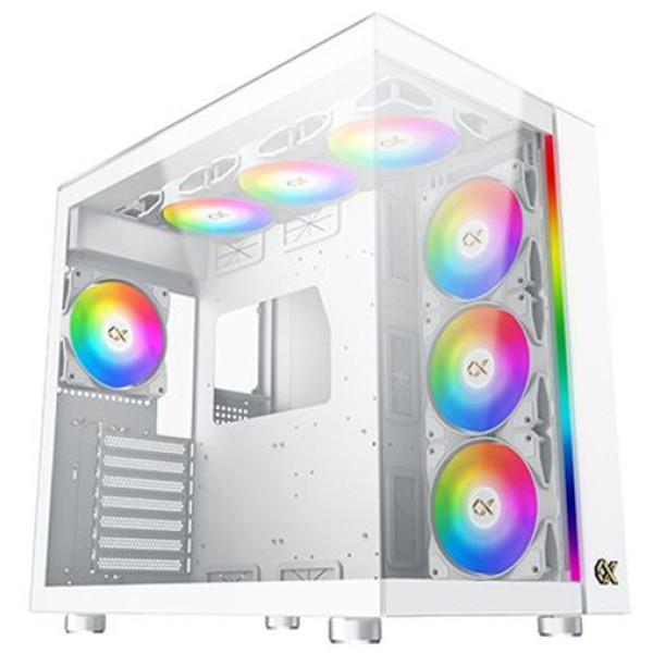Xigmatek Aqua Ultra Air Wide Body Gaming Midtower E-Atx Case 7x Rgb Fans - White Xigmatek Aqua Ultra Air Wide Body Gaming Midtower E-Atx Case 7x Rgb Fans - White