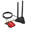 EP-9651GS Pro كرت شبكة داخلي AX210 بمنفذ PCIe من EDUP يدعم وايفاي 6 إي ثلاثي النطاق و بلوتوث 5.2 - لاقط هوائي خارجي EP-9651GS Pro كرت شبكة داخلي AX210 بمنفذ PCIe من EDUP يدعم وايفاي 6 إي ثلاثي النطاق و بلوتوث 5.2 - لاقط هوائي خارجي