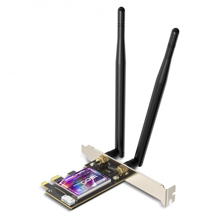 EP-9658 كرت شبكة داخلي بمنفذ PCIe من EDUP يدعم وايفاي 6 مزدوج النطاق و بلوتوث اصدار 5.2 EP-9658 كرت شبكة داخلي بمنفذ PCIe من EDUP يدعم وايفاي 6 مزدوج النطاق و بلوتوث اصدار 5.2
