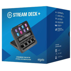 القاتو‎‎ ‎‎استريم ديك بلس 8 مفاتيح مضيئة قابلة للتخصيص - أسود 