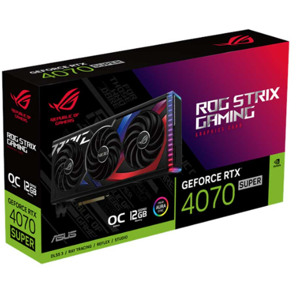 اسوس ار او جي ستريكس RTX 4070 سوبر 12GB OC كرت شاشة اسوس ار او جي ستريكس RTX 4070 سوبر 12GB OC كرت شاشة