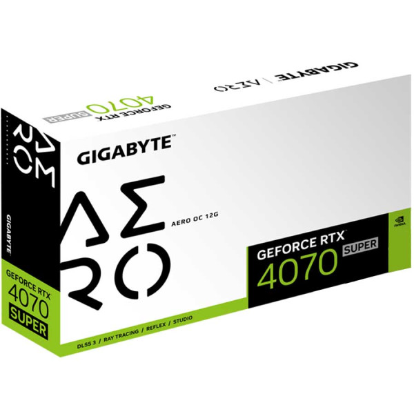جيجابايت ايرو RTX 4070 سوبر 12GB OC كرت الشاشة - اصدار ابيض جيجابايت ايرو RTX 4070 سوبر 12GB OC كرت الشاشة - اصدار ابيض