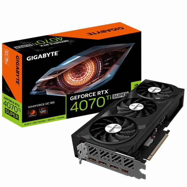 جيجابايت RTX 4070 TI سوبر ويندفورس 16GB OC كرت الشاشة جيجابايت RTX 4070 TI سوبر ويندفورس 16GB OC كرت الشاشة