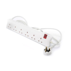 توصيلة كهرباء من ليغراند 3 متر 6 مخرج - ابيض 