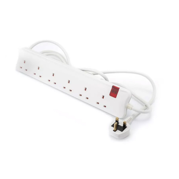 LEGRAND Power Extension Cord 6 Ways 3M -White LEGRAND Power Extension Cord 6 Ways 3M -White