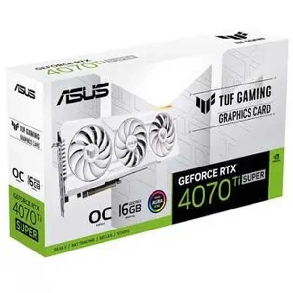 اسوس تي يو اف RTX 4070Ti OC سوبر 16GB - اصدار ابيض اسوس تي يو اف RTX 4070Ti OC سوبر 16GB - اصدار ابيض