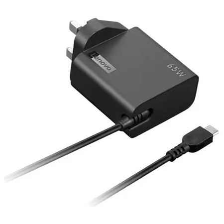 لينوفو شاحن جداري بقوة 65 واط برأس ثلاثي يدعم منفذ USB-C - طول الكبل 170 سم لينوفو شاحن جداري بقوة 65 واط برأس ثلاثي يدعم منفذ USB-C - طول الكبل 170 سم