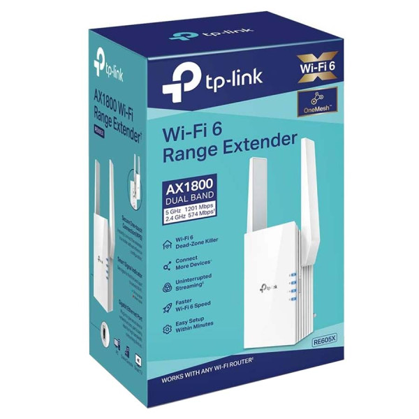 TP-Link RE605X Dual Band AX1800 WIFI 6 - Wi-Fi Range Extender TP-Link RE605X Dual Band AX1800 WIFI 6 - Wi-Fi Range Extender