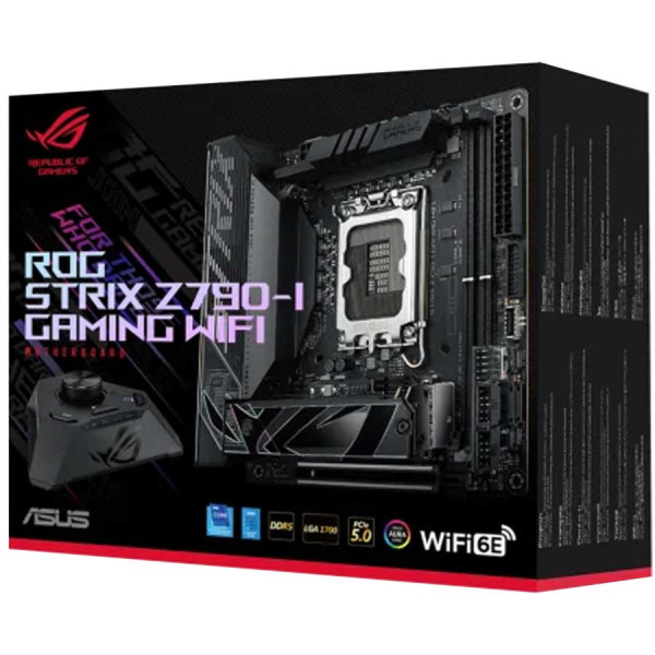 ASUS ROG STRIX Z790-I Gaming WIFI (AURA) DDR5 Motherboard ASUS ROG STRIX Z790-I Gaming WIFI (AURA) DDR5 Motherboard