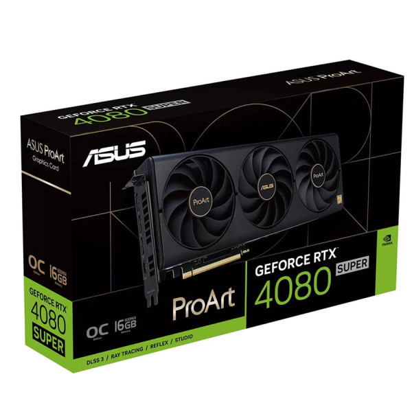 أسوس برو آرت RTX 4080 OC سوبر GDDR6X 16GB - كرت الشاشة أسوس برو آرت RTX 4080 OC سوبر GDDR6X 16GB - كرت الشاشة