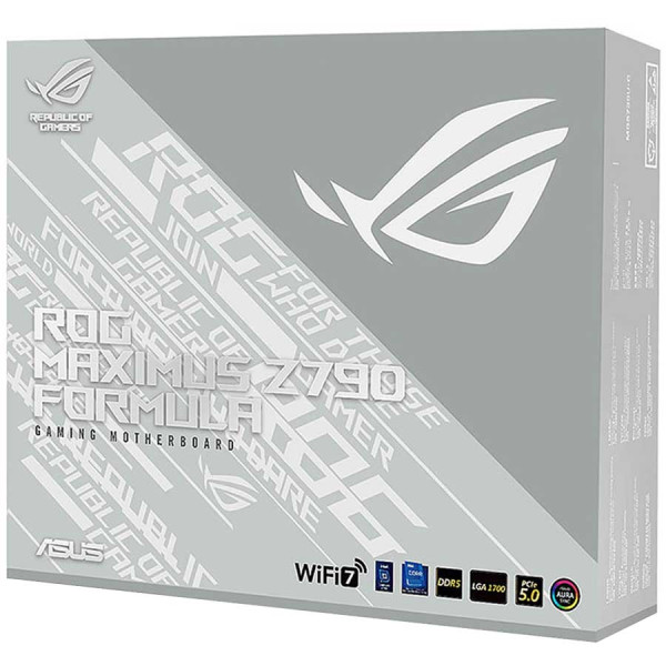 مذربورد اسوس آر أو جي Z790 ماكسيموس فورمولا DDR5 تدعم وايفاي 7 - اصدار ابيض مذربورد اسوس آر أو جي Z790 ماكسيموس فورمولا DDR5 تدعم وايفاي 7 - اصدار ابيض