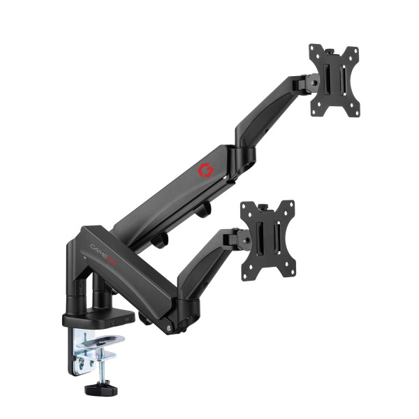 GAMEON GO-5350 Dual Monitor Arm (17 inch - 32 inch) Each Arm Up To 9 KG - Black GAMEON GO-5350 Dual Monitor Arm (17 inch - 32 inch) Each Arm Up To 9 KG - Black
