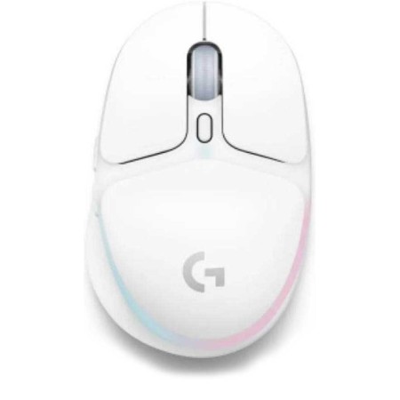 ماوس العاب لاسلكي احترافي Logitech G705 LIGHTSPEED، عدد الأزرار القابلة للبرمجة: 6، عمر البطارية حتى 40 ساعة، الوزن حوالي 85 غ – ابيض