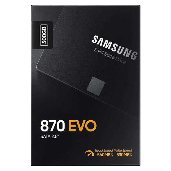 سامسونج 870 EVO قرص تخزين اس اس دي 2.5 انش - 500 غيغابايت سامسونج 870 EVO قرص تخزين اس اس دي 2.5 انش - 500 غيغابايت