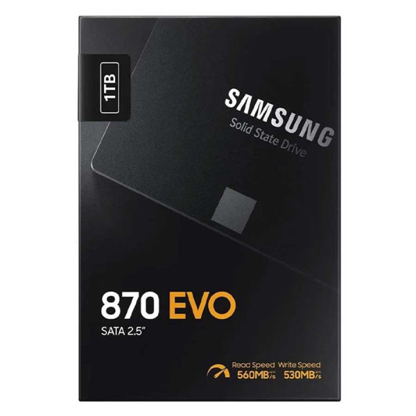 سامسونج 870 EVO قرص تخزين اس اس دي 2.5 انش - 1 تيرا سامسونج 870 EVO قرص تخزين اس اس دي 2.5 انش - 1 تيرا