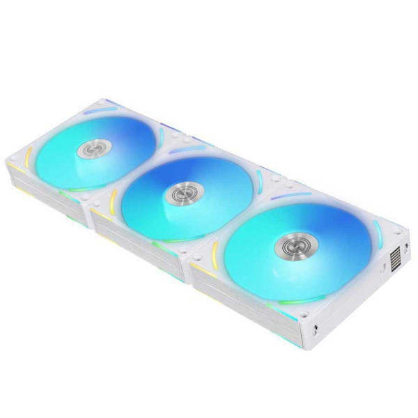 Lian Li Uni Fan AL120 V2 - 3x120mm RGB Led Case Fan - White Lian Li Uni Fan AL120 V2 - 3x120mm RGB Led Case Fan - White