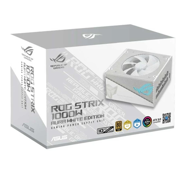 اسوس ار او جي ستريكس باور سبلاي 1000 وات اصدار ابيض جولد ATX3.0