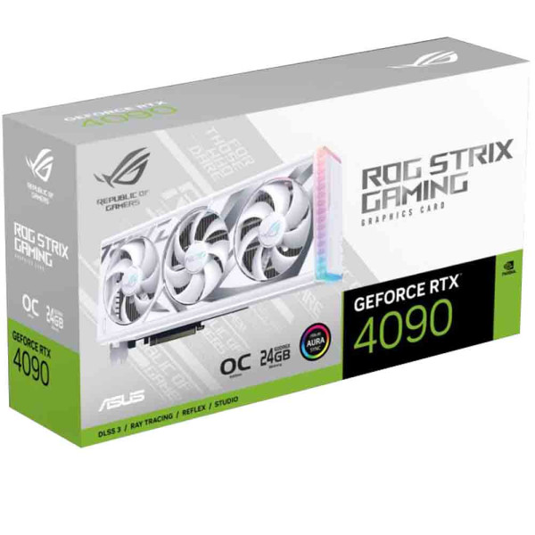 ASUS ROG Strix Nvidia GeForce RTX 4090 24GB OC White Edition ASUS ROG Strix Nvidia GeForce RTX 4090 24GB OC White Edition