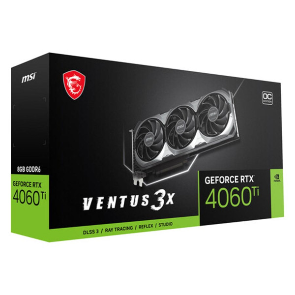 إم إس أى فينتوس 3 اكس RTX 4060 TI 8GB GDDR6 - كرت الشاشة إم إس أى فينتوس 3 اكس RTX 4060 TI 8GB GDDR6 - كرت الشاشة