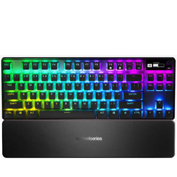 SteelSeries APEX PRO TKL Wireless Mechanical Gaming Keyboard RGB - OLED Display - OmniPoint Switch SteelSeries APEX PRO TKL Wireless Mechanical Gaming Keyboard RGB - OLED Display - OmniPoint Switch